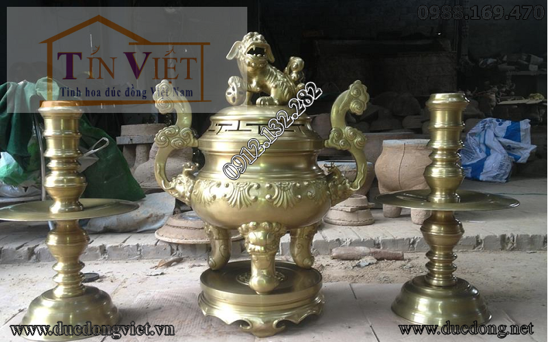 Bộ thờ bằng đồng cao cấp 70cm