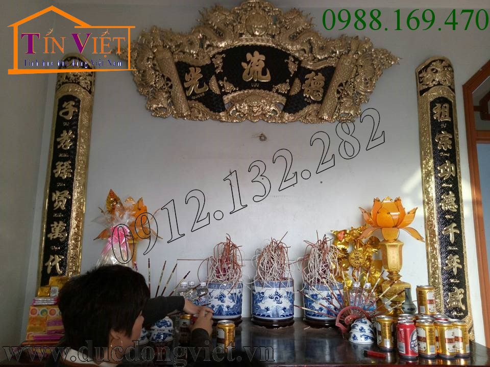 Một số mẫu hoành phi câu đối, cuốn thư câu đối bằng đồng giá rẻ để quý khách tham khảo