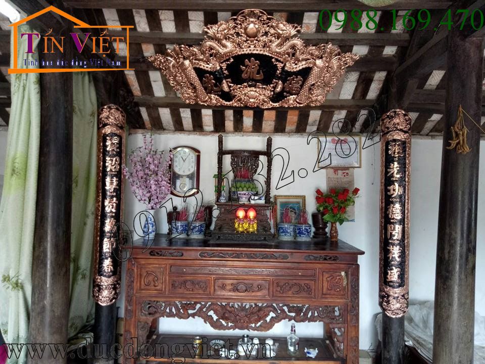 Một số mẫu hoành phi câu đối, cuốn thư câu đối bằng đồng giá rẻ để quý khách tham khảo