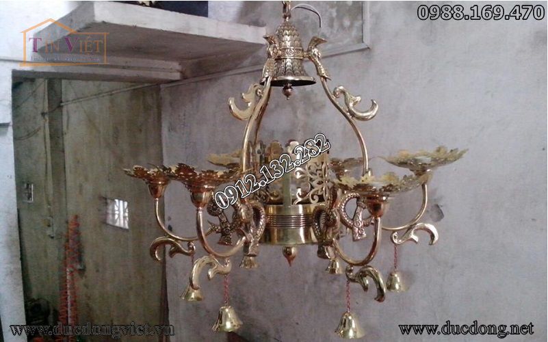 Đèn chùm bằng đồng