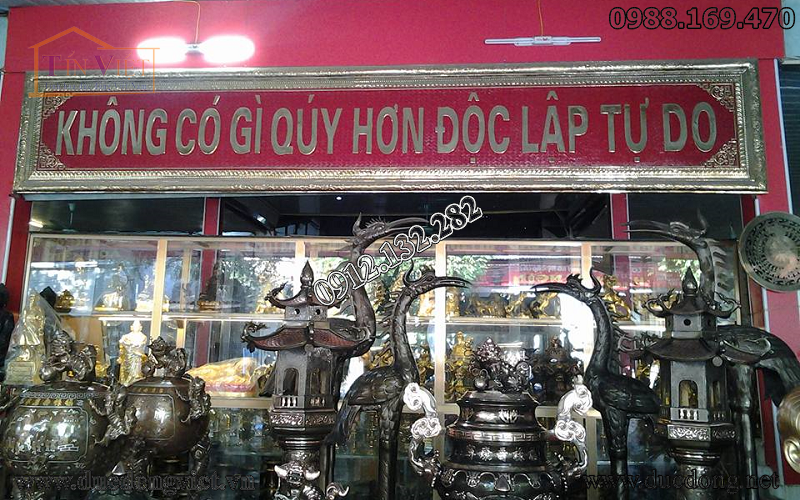 Ý nghĩa bức tranh đồng không có gì quý hơn độc lập tự do