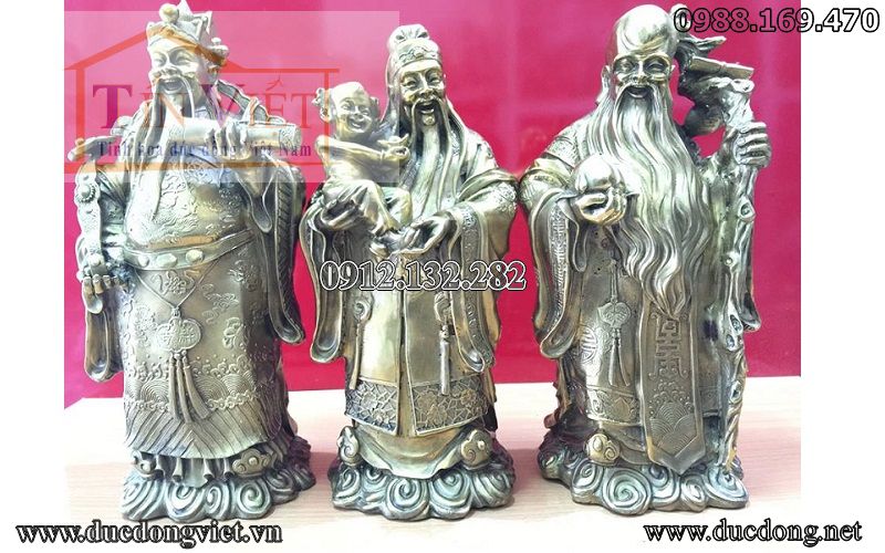 tượng phúc lộc thọ băng đồng