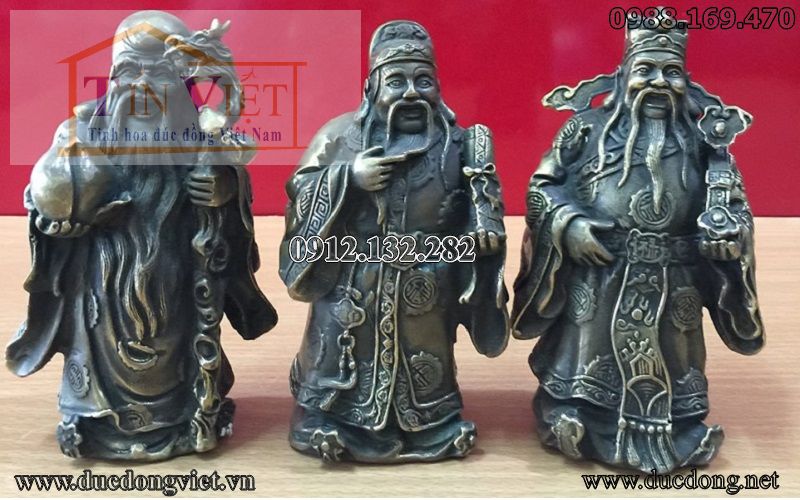 tượng phúc lộc thọ bằng đồng