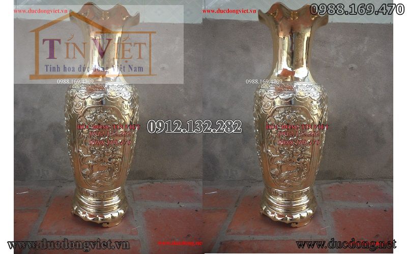 Lọ hoa bằng đồng đúc - Giá rẻ tại Hà Nội