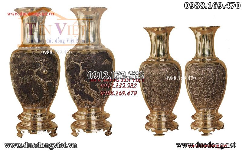 Lọ hoa cây tùng vĩnh tiến chất lượng hàng đầu được phân phối chính thức bởi đúc đồng tín việt